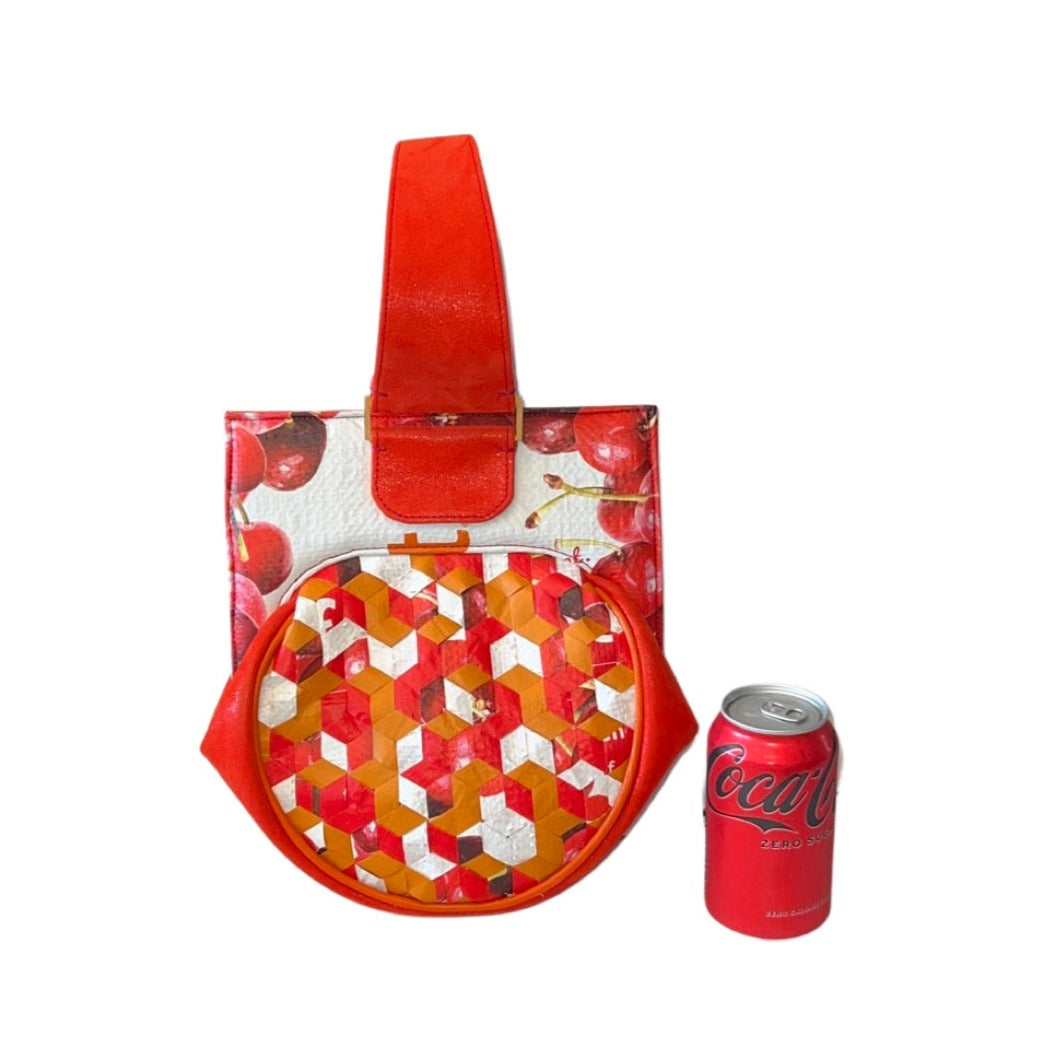 Fresh Direct Upcycle Frame-style Bag (Tumbling Dice Weave)