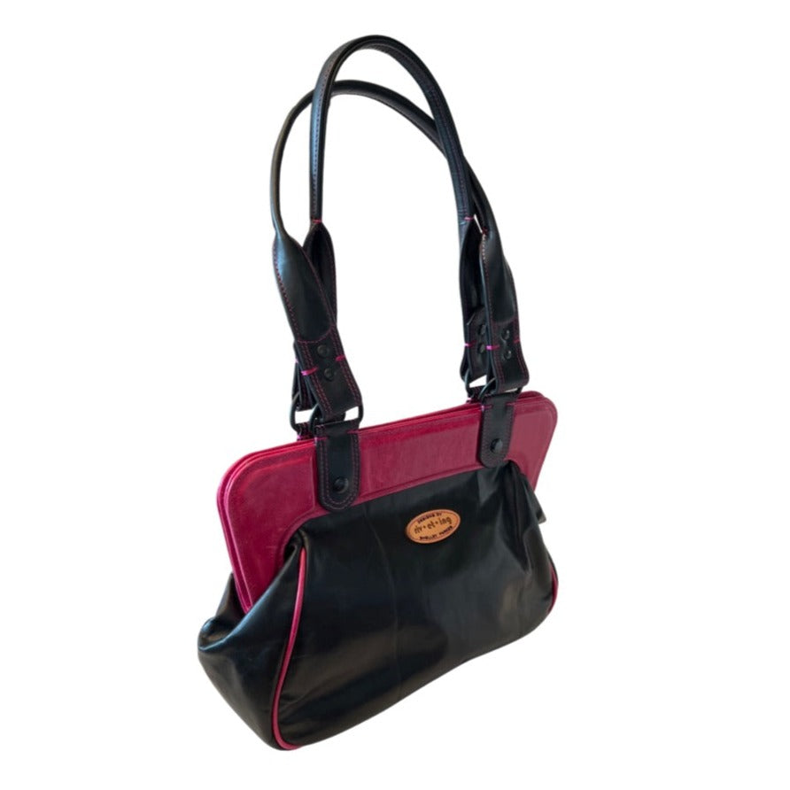 Needlepoint Lillies Frame-Style Bag