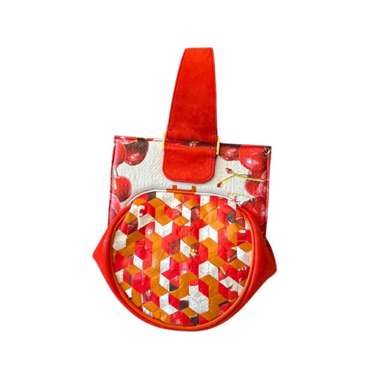 Fresh Direct Upcycle Frame-style Bag (Tumbling Dice Weave)